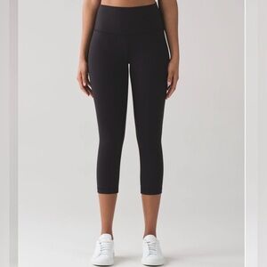 Lululemon Wunder Under Crop Hi-Rise 21” *Full-On Luon